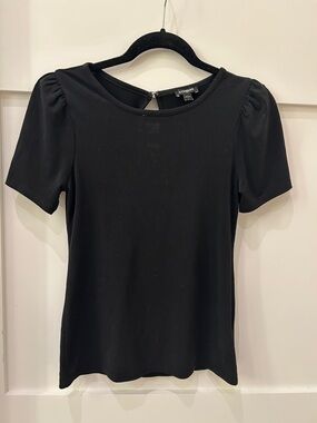 Express Puff Sleeve Crew Neck Tee